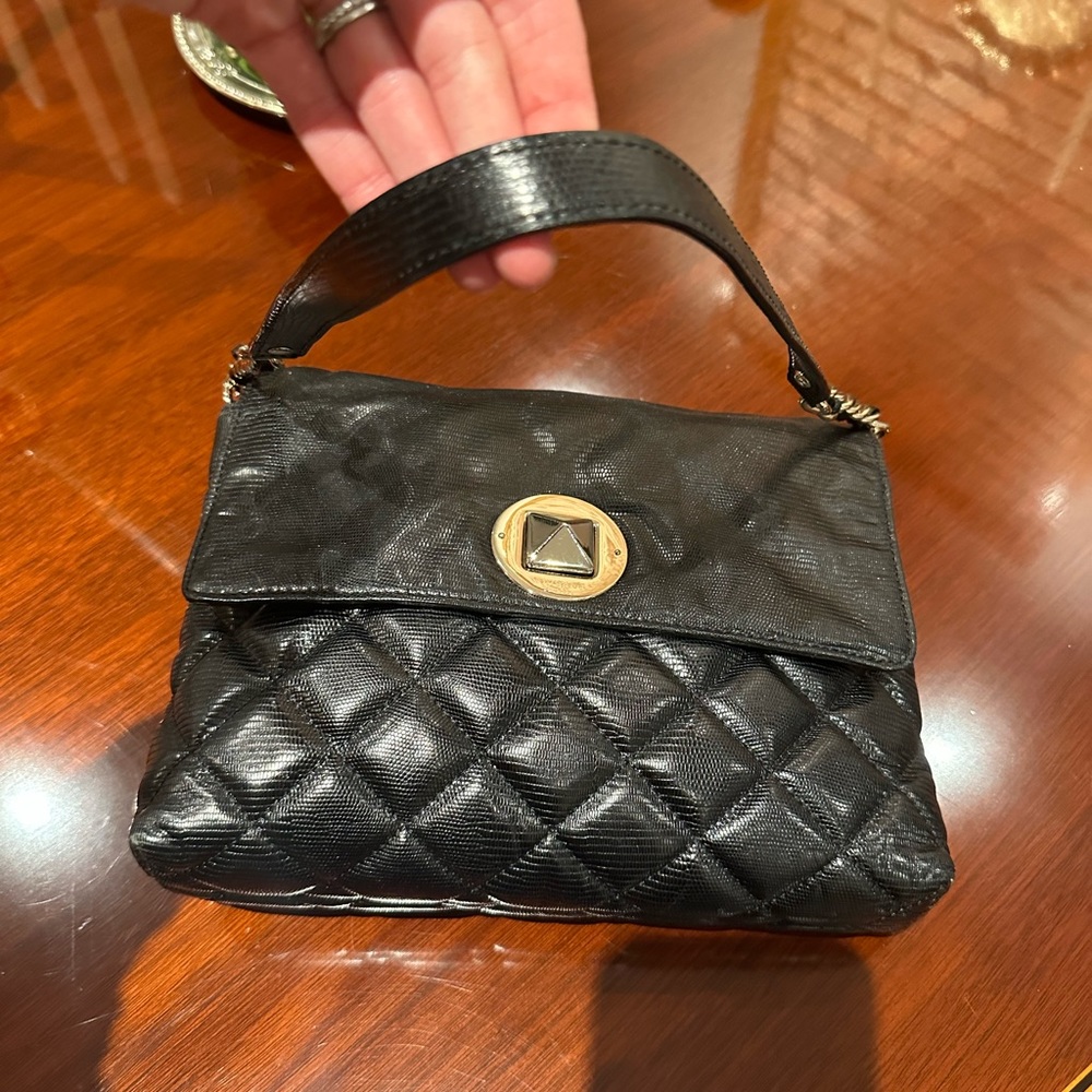 Rare lizard embossed EUC Kate Spade quilted crossbody bag - Picture 6 of 8
